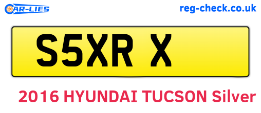 S5XRX are the vehicle registration plates.