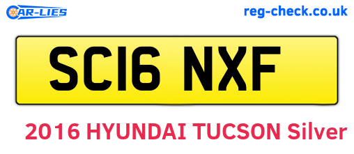 SC16NXF are the vehicle registration plates.