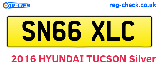 SN66XLC are the vehicle registration plates.