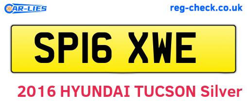 SP16XWE are the vehicle registration plates.