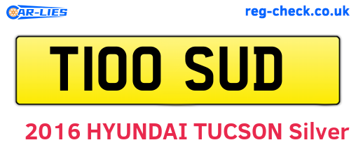 T100SUD are the vehicle registration plates.