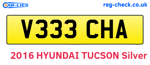 V333CHA are the vehicle registration plates.