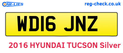 WD16JNZ are the vehicle registration plates.