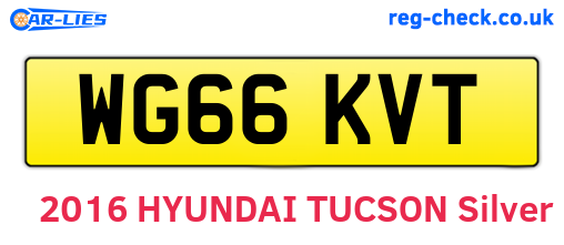WG66KVT are the vehicle registration plates.