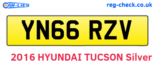 YN66RZV are the vehicle registration plates.