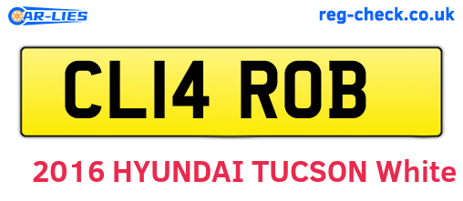 CL14ROB are the vehicle registration plates.