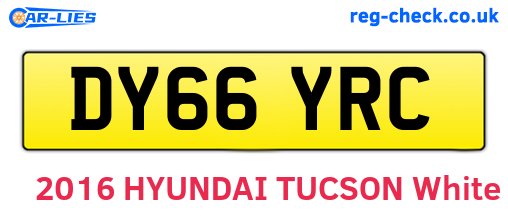 DY66YRC are the vehicle registration plates.