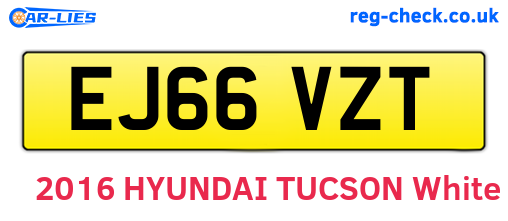 EJ66VZT are the vehicle registration plates.