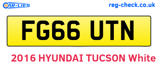 FG66UTN are the vehicle registration plates.