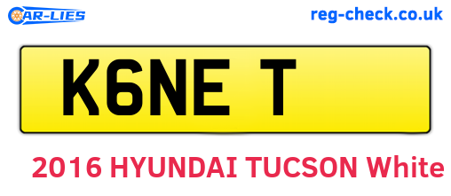 K6NET are the vehicle registration plates.