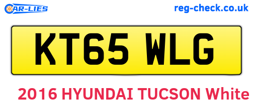 KT65WLG are the vehicle registration plates.