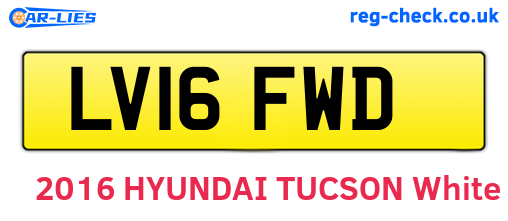 LV16FWD are the vehicle registration plates.