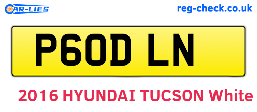 P60DLN are the vehicle registration plates.