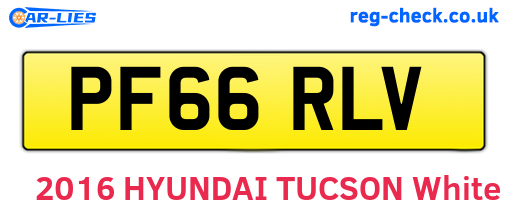 PF66RLV are the vehicle registration plates.