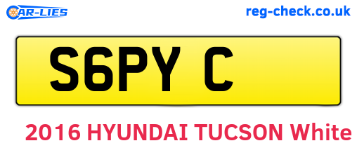 S6PYC are the vehicle registration plates.