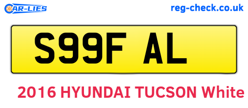 S99FAL are the vehicle registration plates.
