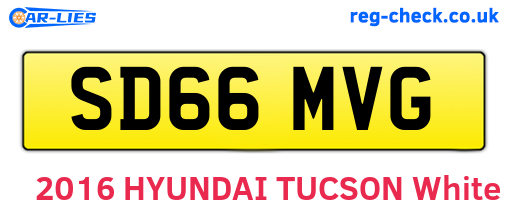 SD66MVG are the vehicle registration plates.