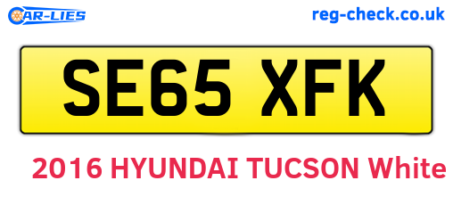 SE65XFK are the vehicle registration plates.