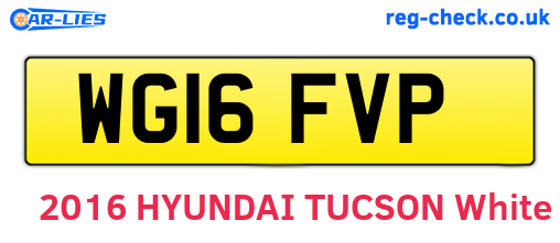 WG16FVP are the vehicle registration plates.