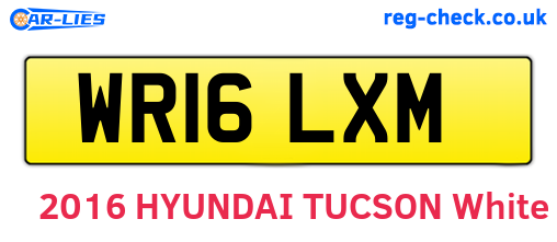 WR16LXM are the vehicle registration plates.