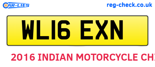WL16EXN are the vehicle registration plates.