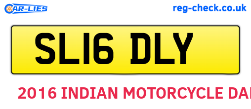 SL16DLY are the vehicle registration plates.