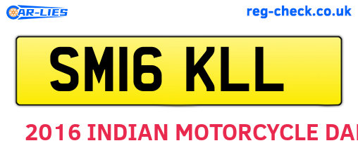 SM16KLL are the vehicle registration plates.
