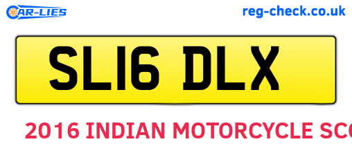 SL16DLX are the vehicle registration plates.