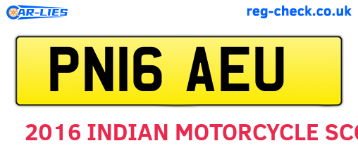 PN16AEU are the vehicle registration plates.