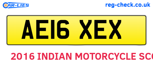 AE16XEX are the vehicle registration plates.