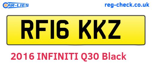 RF16KKZ are the vehicle registration plates.