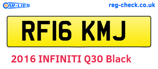 RF16KMJ are the vehicle registration plates.