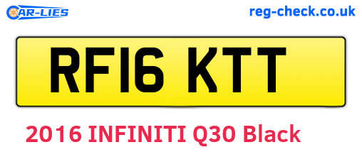 RF16KTT are the vehicle registration plates.