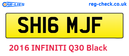 SH16MJF are the vehicle registration plates.