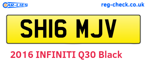 SH16MJV are the vehicle registration plates.