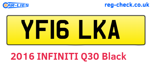 YF16LKA are the vehicle registration plates.
