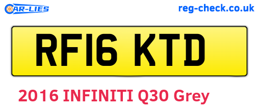RF16KTD are the vehicle registration plates.