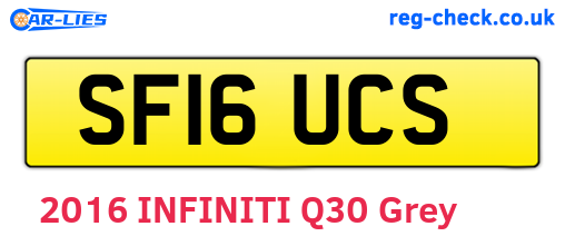 SF16UCS are the vehicle registration plates.