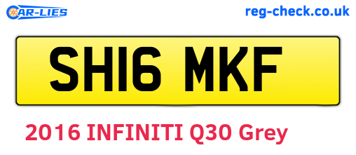 SH16MKF are the vehicle registration plates.