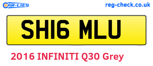 SH16MLU are the vehicle registration plates.
