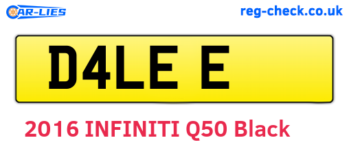D4LEE are the vehicle registration plates.