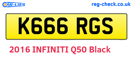 K666RGS are the vehicle registration plates.