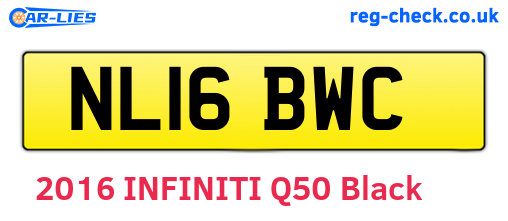 NL16BWC are the vehicle registration plates.