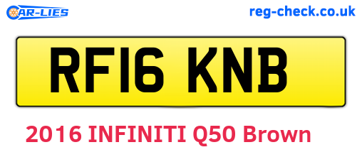 RF16KNB are the vehicle registration plates.