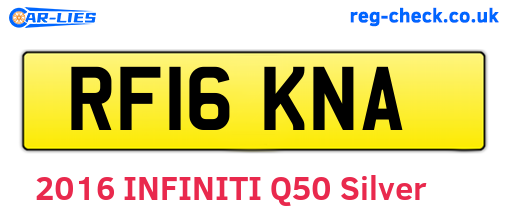 RF16KNA are the vehicle registration plates.