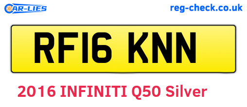 RF16KNN are the vehicle registration plates.