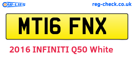 MT16FNX are the vehicle registration plates.