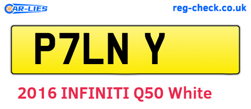 P7LNY are the vehicle registration plates.