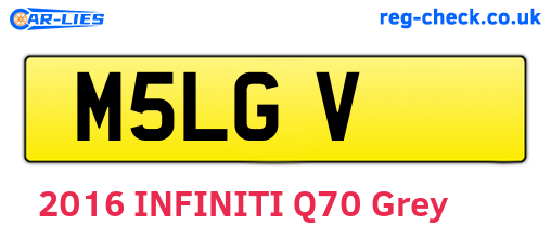 M5LGV are the vehicle registration plates.