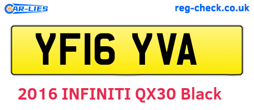 YF16YVA are the vehicle registration plates.